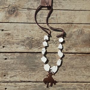 💖Cooper cowboy pendant necklace & earrings 💖